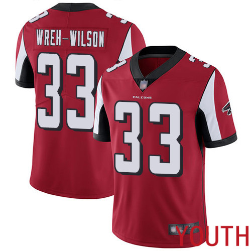 Atlanta Falcons Limited Red Youth Blidi Wreh-Wilson Home Jersey NFL Football #33 Vapor Untouchable->youth nfl jersey->Youth Jersey